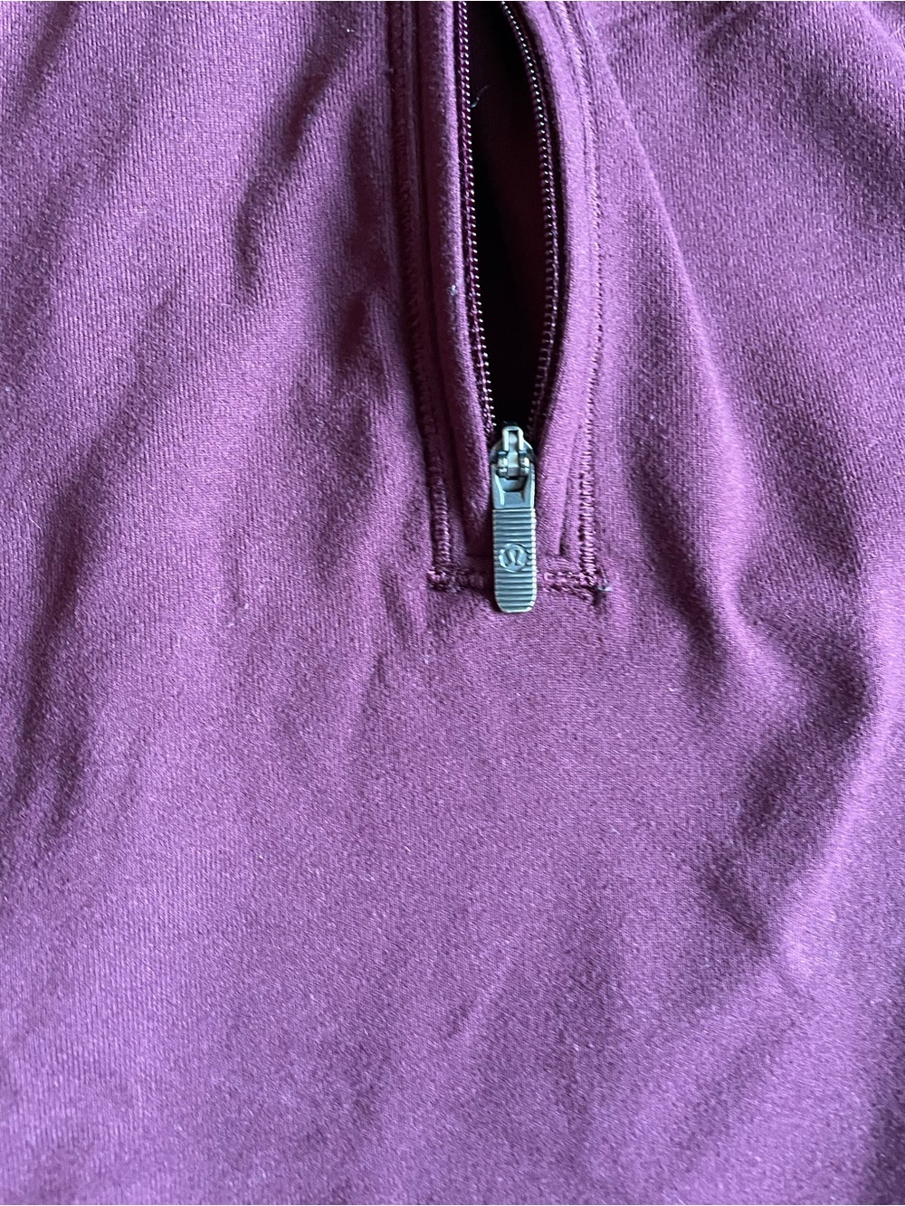 Lululemon Warm Stabilizer 1/2 Zip Hoodie Garnet Women's 6 - Picture 5 of 11